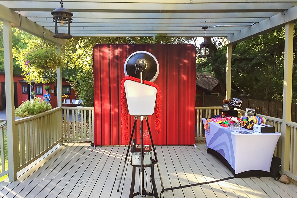 The Ranch at Little Hills in San Ramon. Photo Booth Setup in Gazebo
