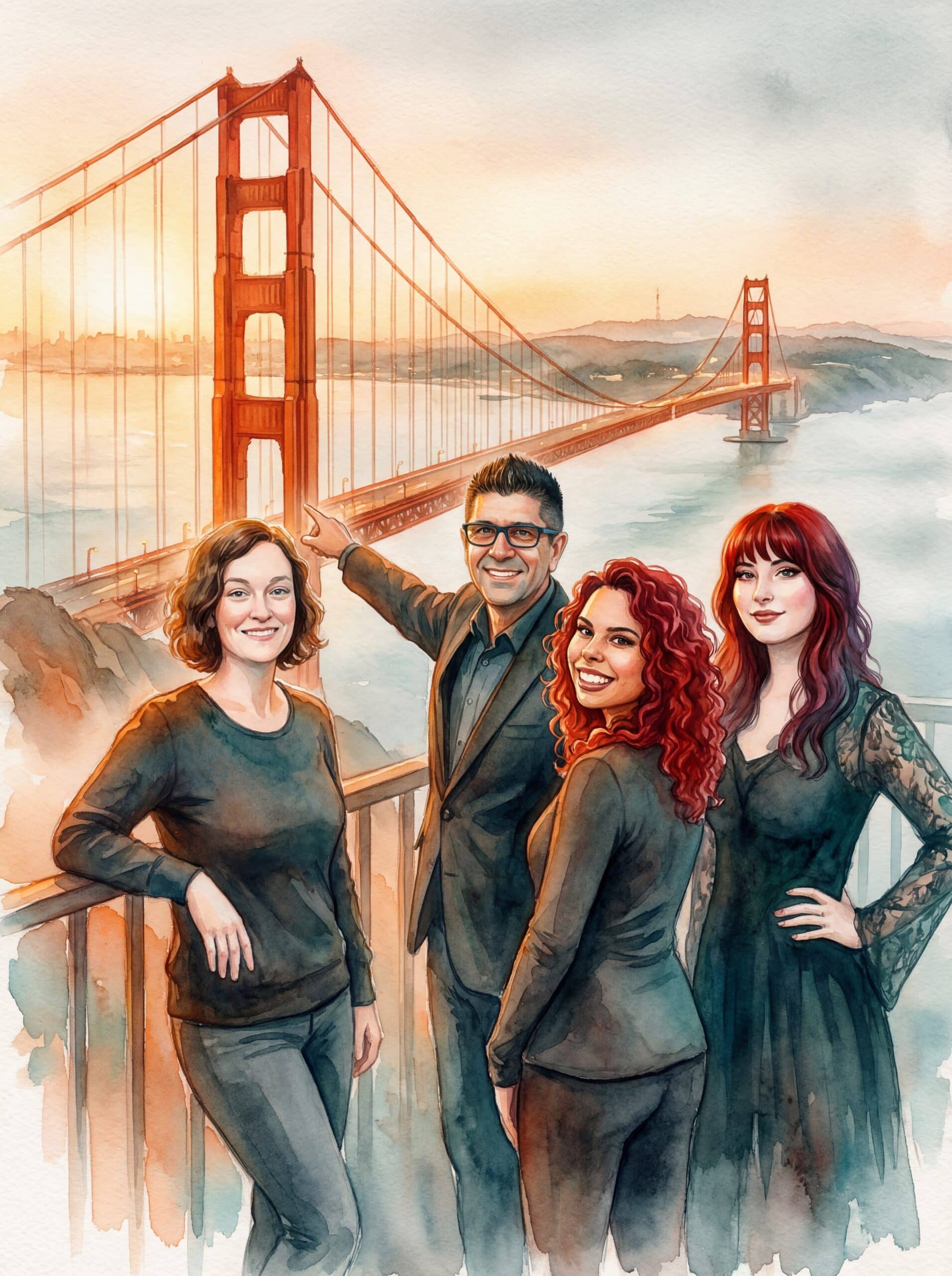 Golden Gate Watercolor